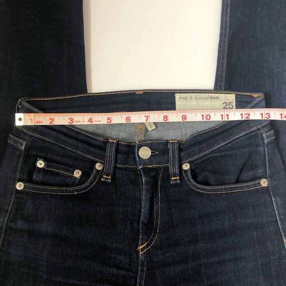 Rag & Bone High Rise Skinny Jean Dark wash Size 25 - Picture 3 of 6